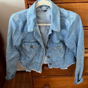 Noisy May cropped Jean jacket